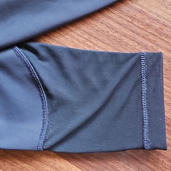 Thrive Société Leggings Reflective Racer Stripes High-rise Ankle Grey Mesh Small - Picture 9 of 9